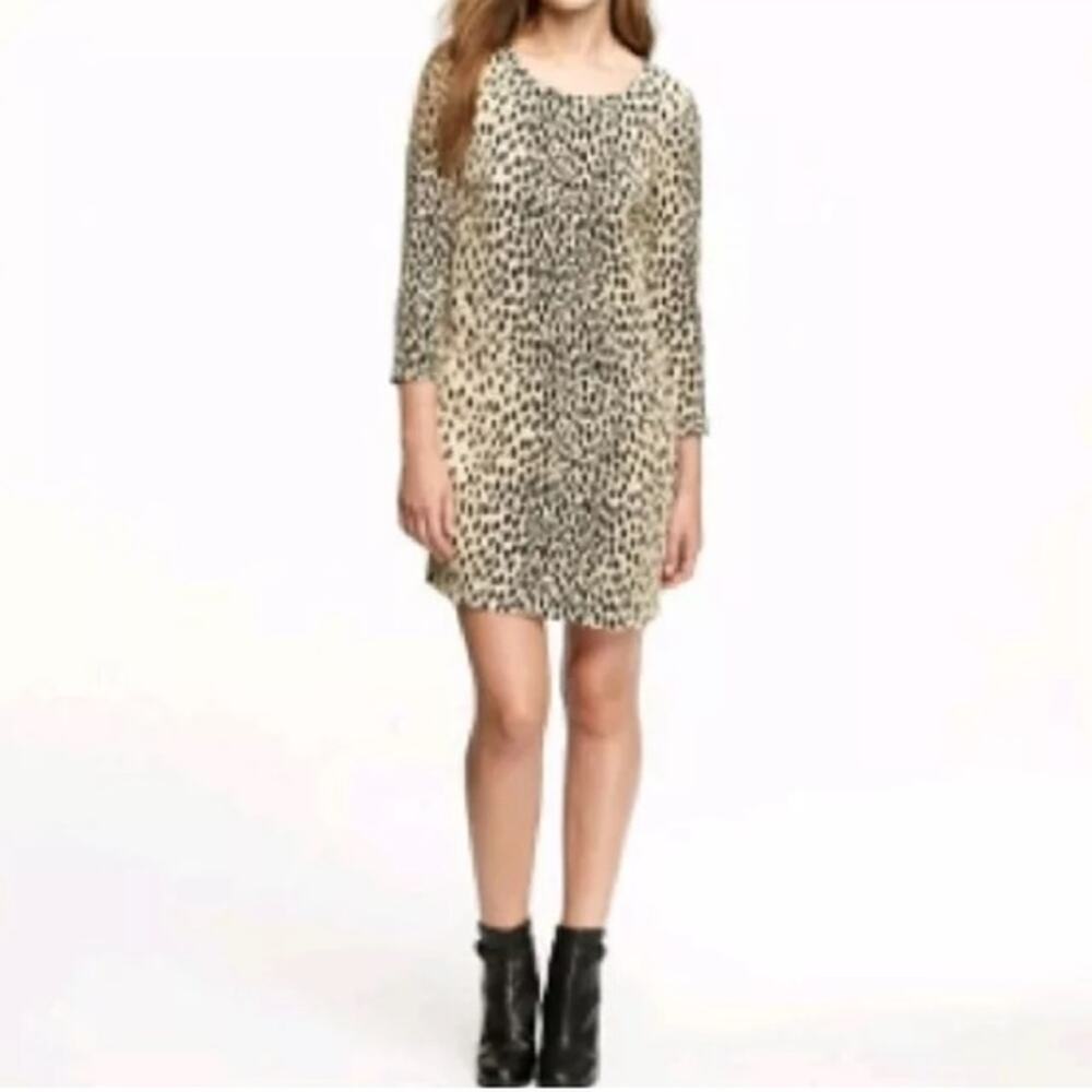 J. Crew Jules dress in wildcat Long Sleeves size 2